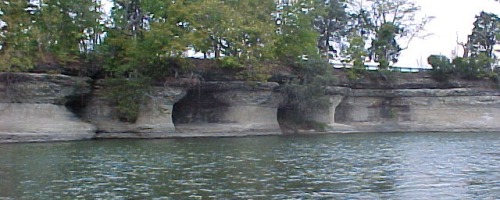 Seven Pillars Natural Rock Formation - Miami County Indiana